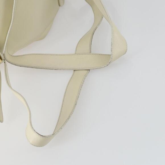 GUCCI Bamboo Backpack Leather Outlet Ivory Gold 003 8016 2058 Auth 151337